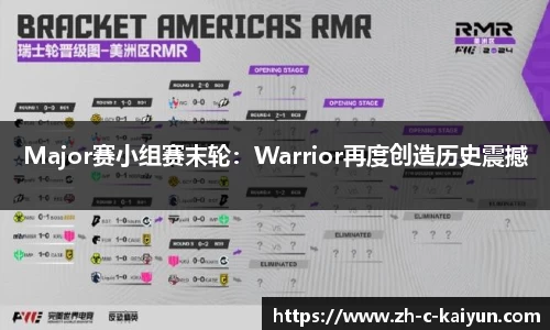 Major赛小组赛末轮：Warrior再度创造历史震撼